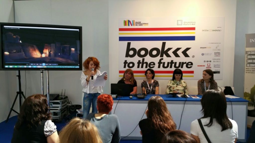 Elisabetta and Gabriella at a Book to the Future event